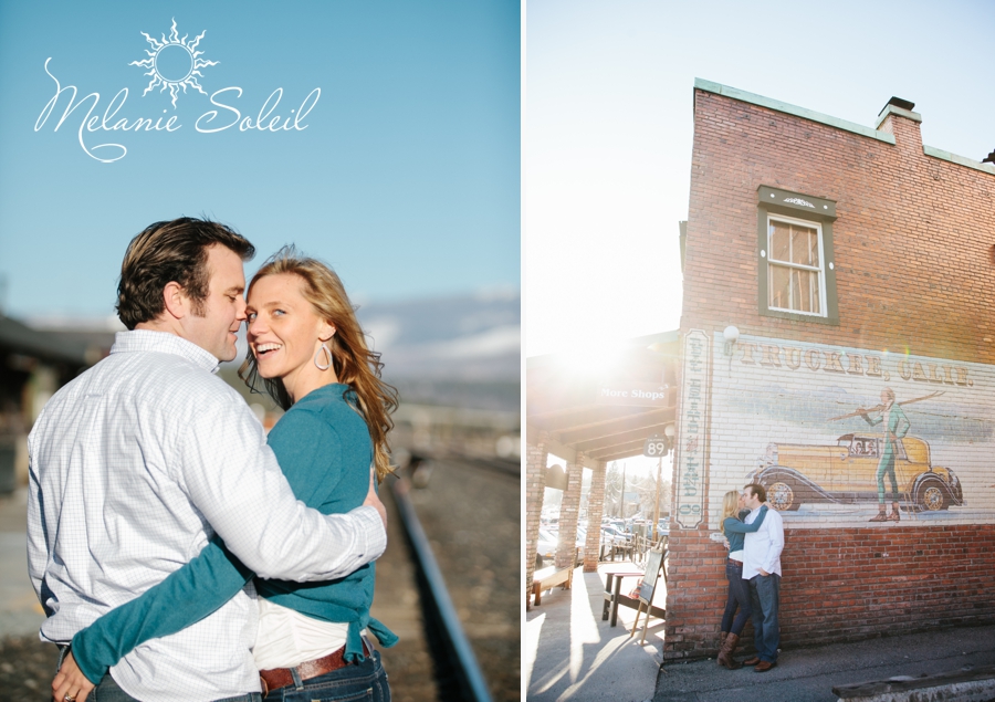 engagement session in Truckee, Lake Tahoe engagement