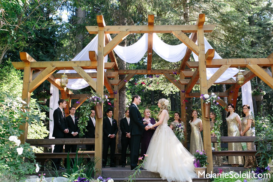 Harmony Ridge Lodge wedding ceremony photo