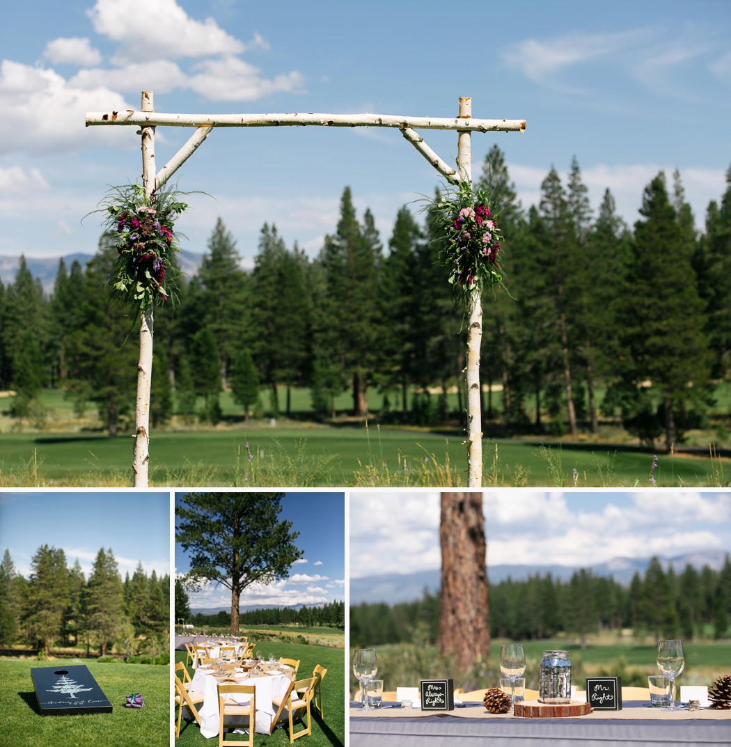 Tahoe mountain club wedding photos outdoor forest wedding