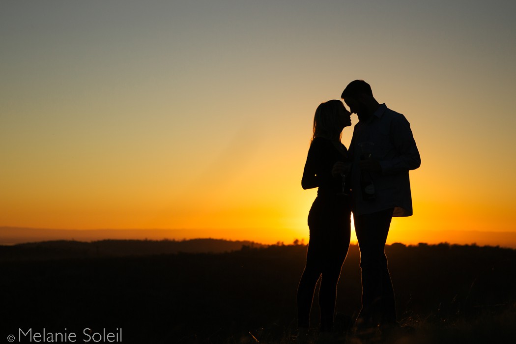 sunset engagement session photos, grass valley CA