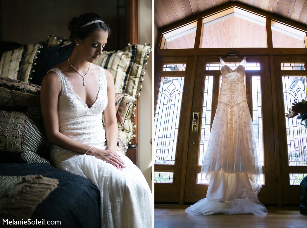 Lake Wildwood Wedding Penn Valley, CA bride getting ready