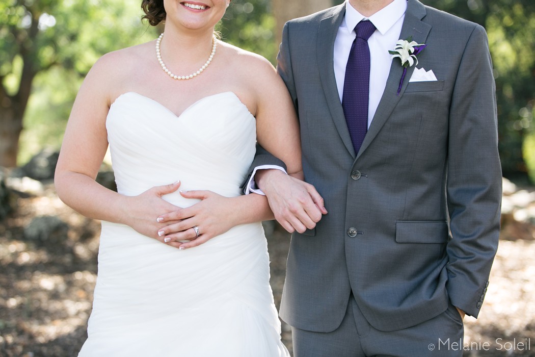 River Highlands Ranch wedding photo of bride and groom