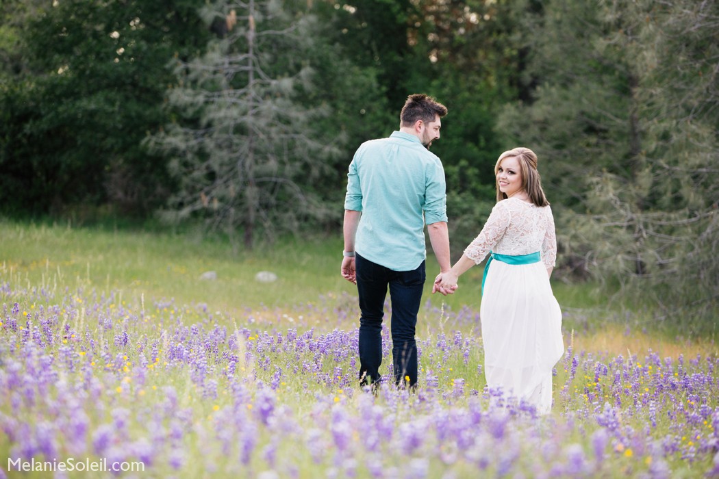 Spring outdoor engagement session grass valley, ca