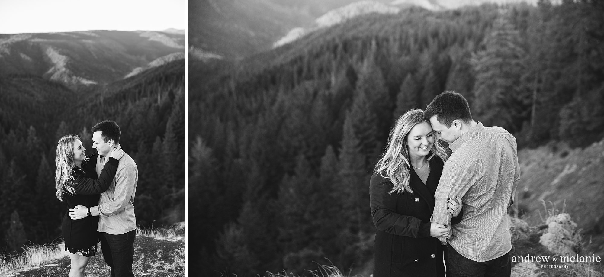 Andrew and Melanie Photography engagement session highlights Nevada City, CA