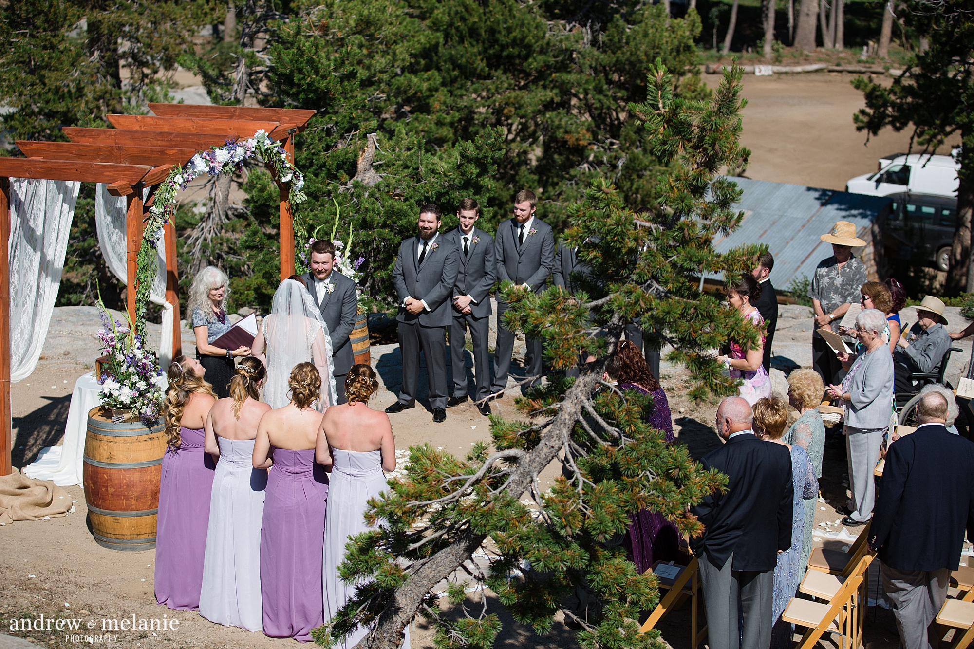 wedding ceremony The Hideout, Kirkwood CA
