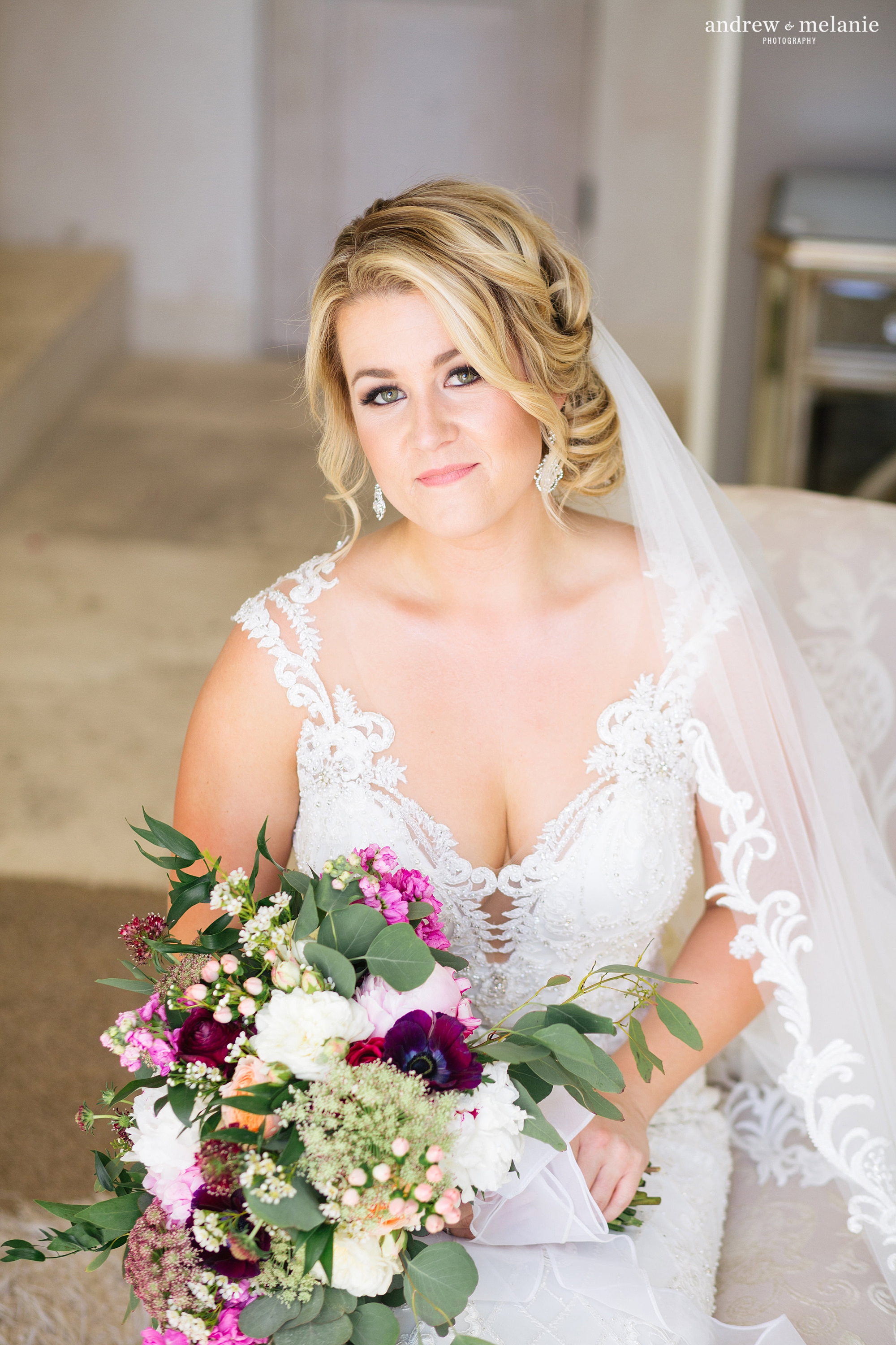 bridal portrait at Helwig Winery in Jackson, CA