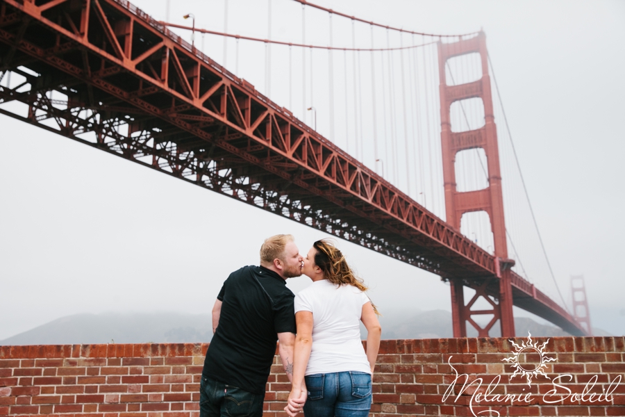Golden Gate Bridge engagement session