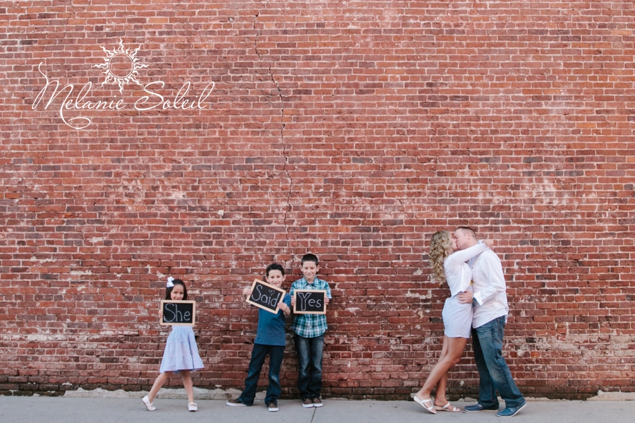 engagement session with kids