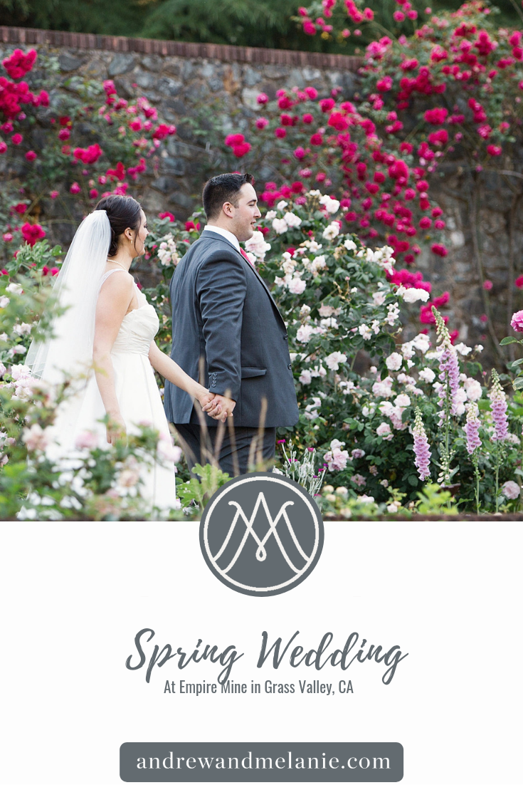 Weddings at Empire Mine in Grass Valley, CA during the spring